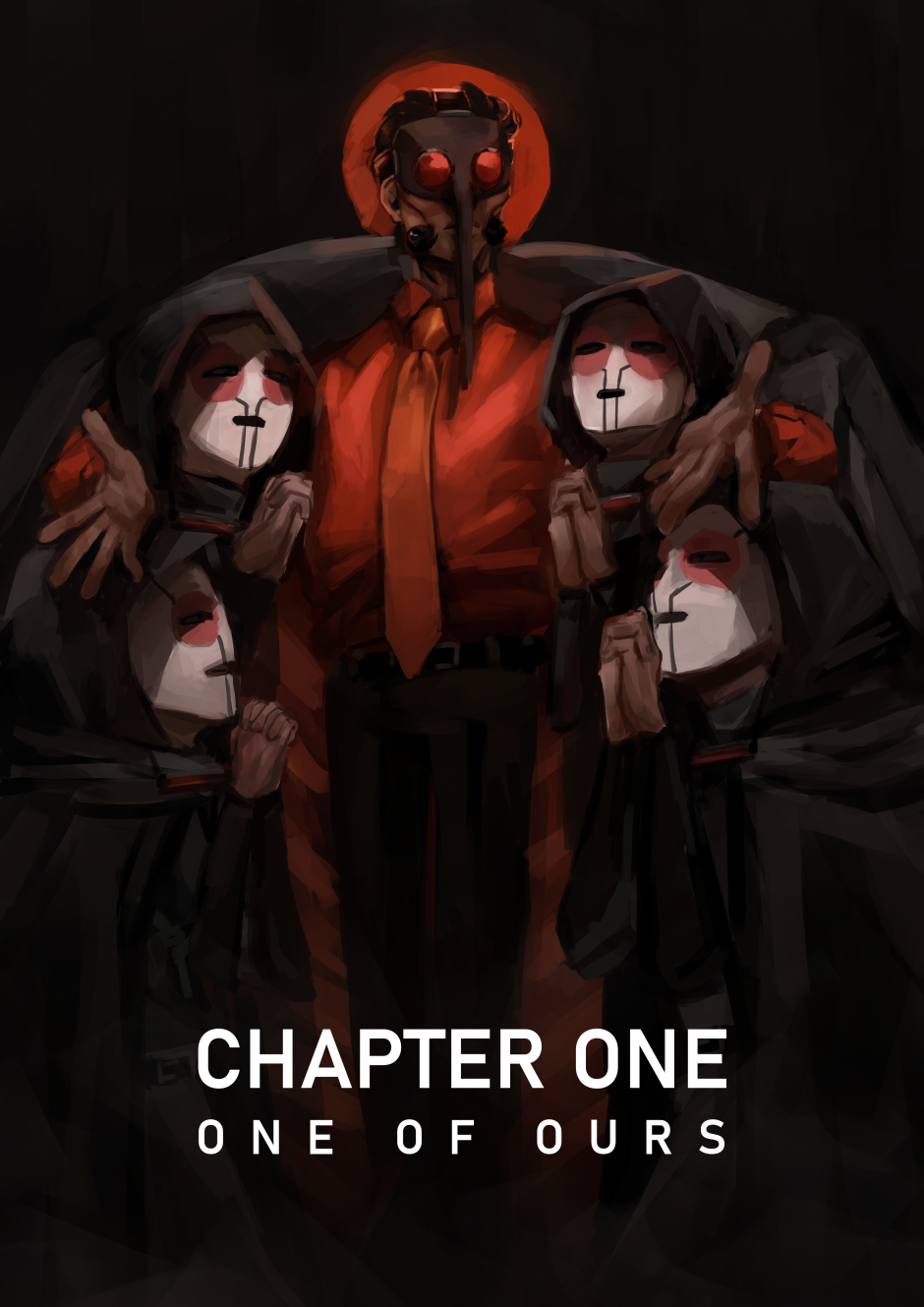 A dark chapter cover with cultists.
