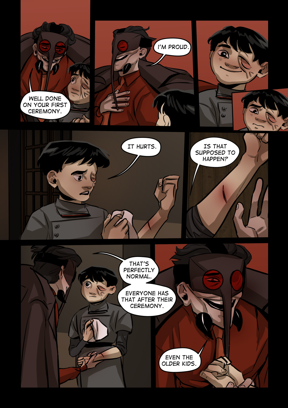 Anopheles says he's proud of the boy.