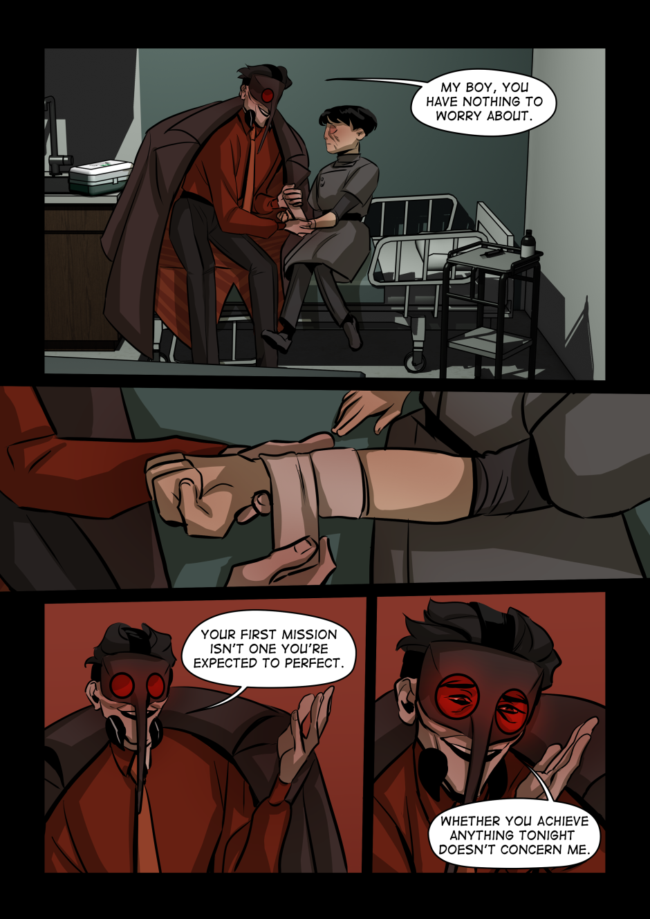 Anopheles tells the boy not to worry.