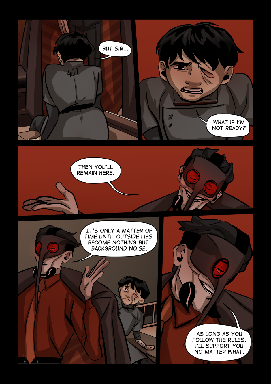 The boy asks what to do if he's not ready.