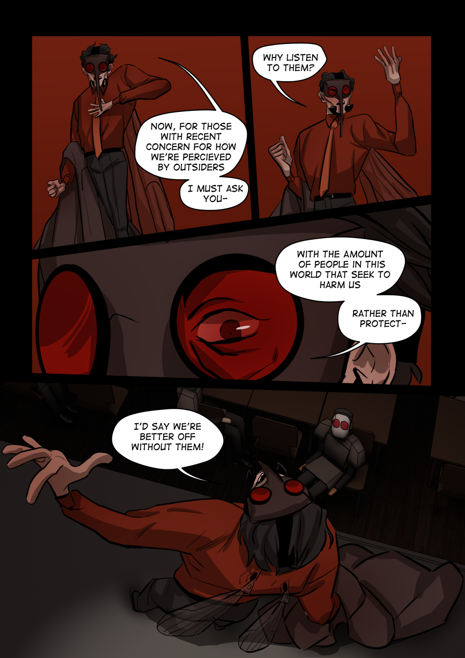 Anopheles dismisses outsiders.