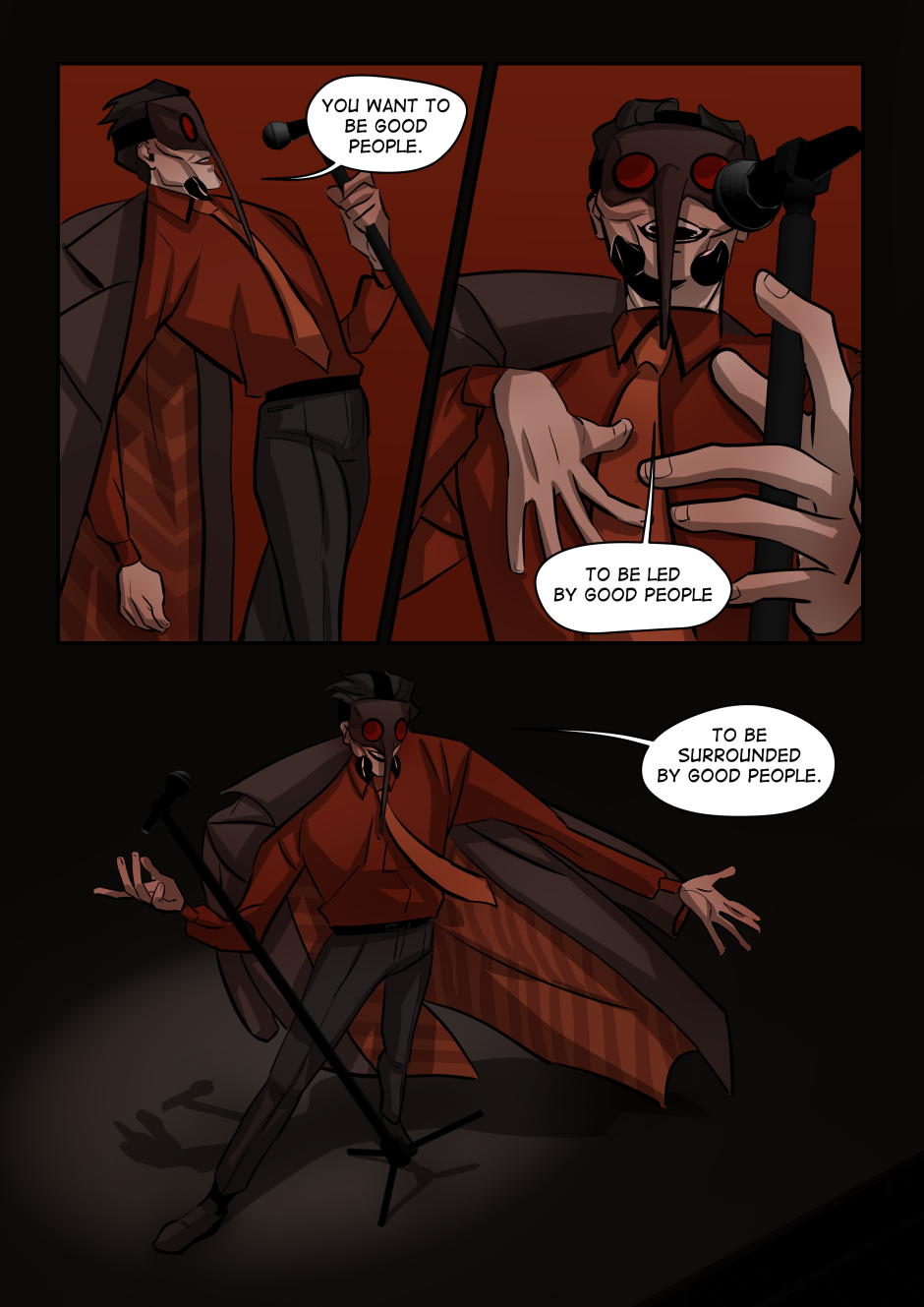 Anopheles talks about how everyone in the cult is a good person.