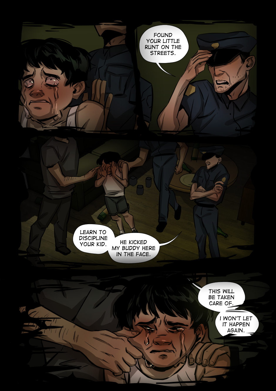 407 is given back to his father.