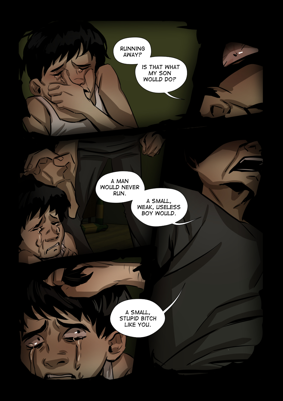 407's father yells at him.