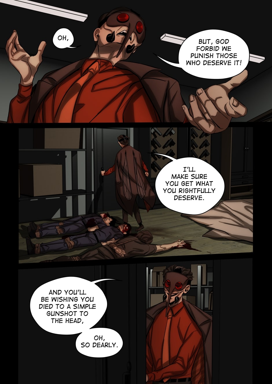 Anopheles opens the basement door.